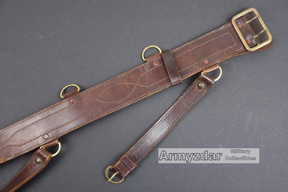 Czechoslovakian belt with cross strap — image 2
