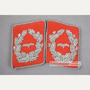 Repro LW Collar Tabs Major der Flak Truppe