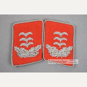 Repro LW Collar Tabs Hauptmann der Flak Truppe