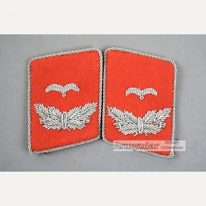 Repro LW Collar Tabs Leutnant der Flak Truppe