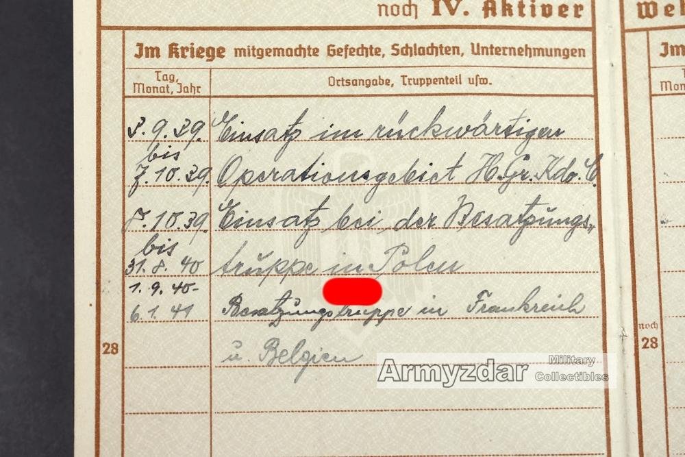 WH Wehrpaß „1./J.R.304' — image 10