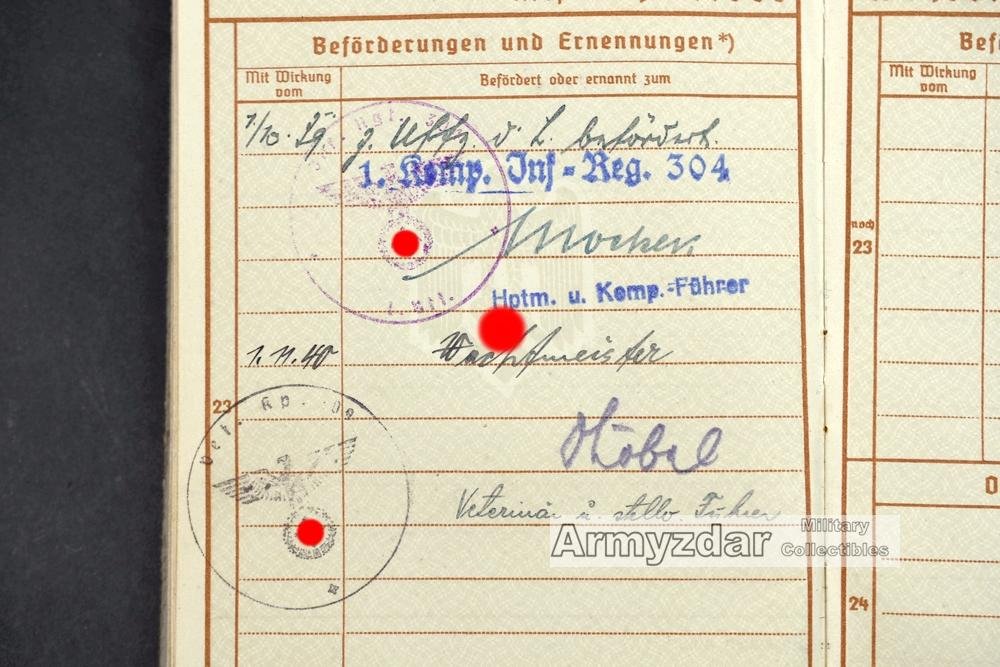 WH Wehrpaß „1./J.R.304' — image 7
