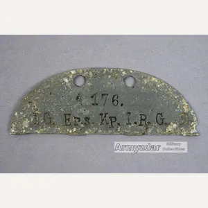 WH Half Dog-tag 'I. G. Ers. Kp. I.R.G.D.'