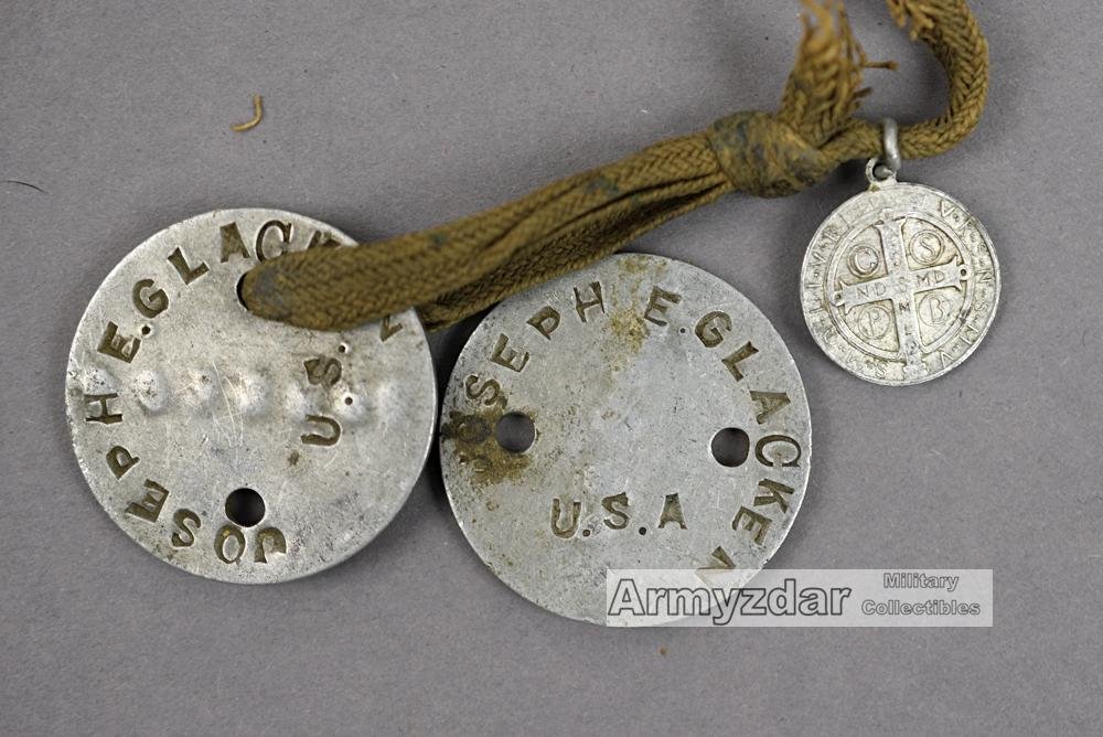 WW1 US Dog-tags 'Josepf E. Glacken' — image 2