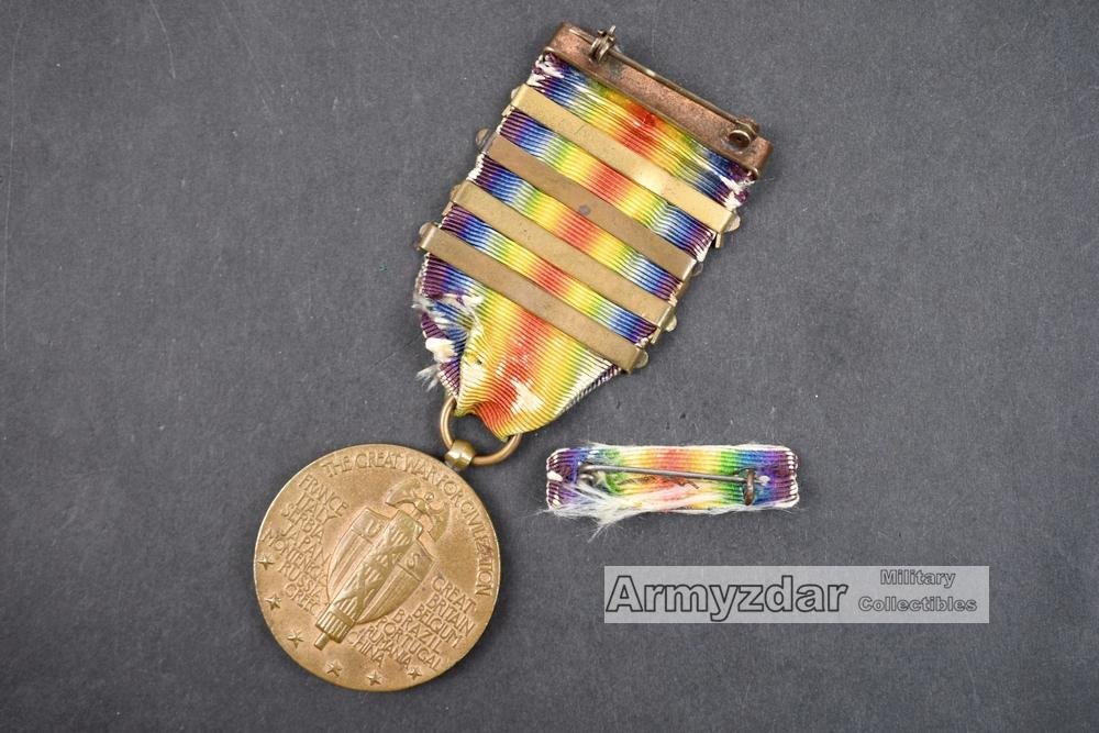 US Inter-Allied Victory Medal + 4 bars — image 2