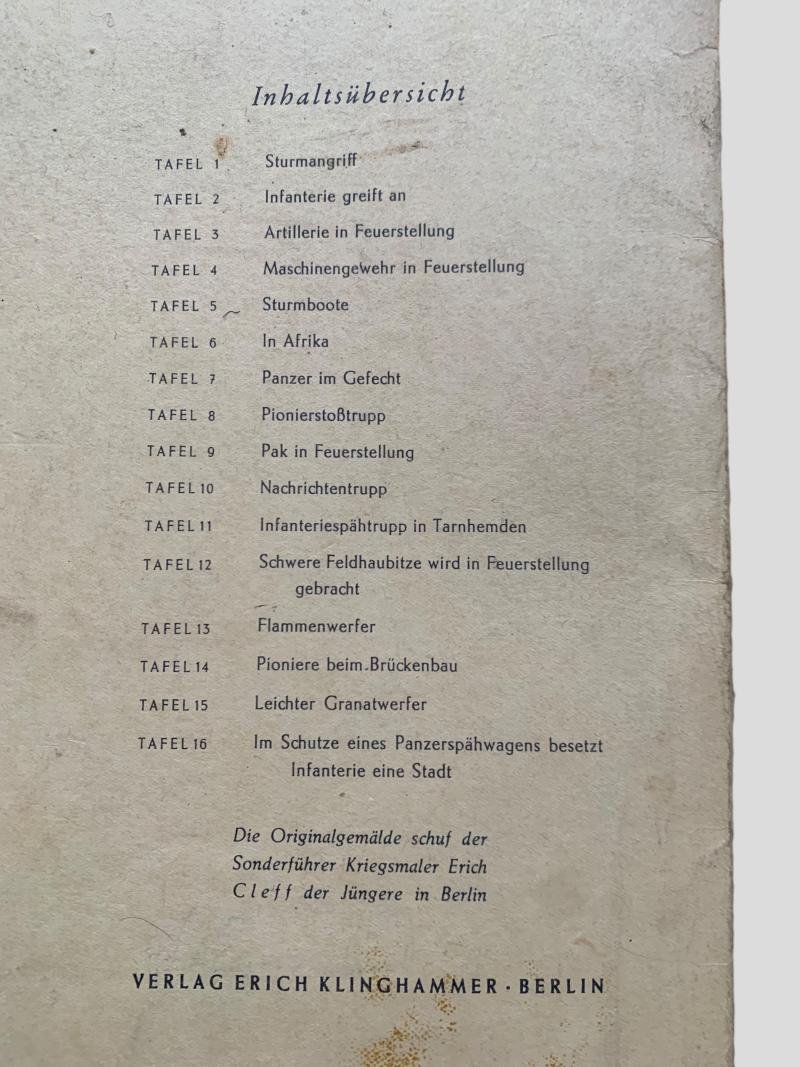 German WWII Combat Art Folio — image 3