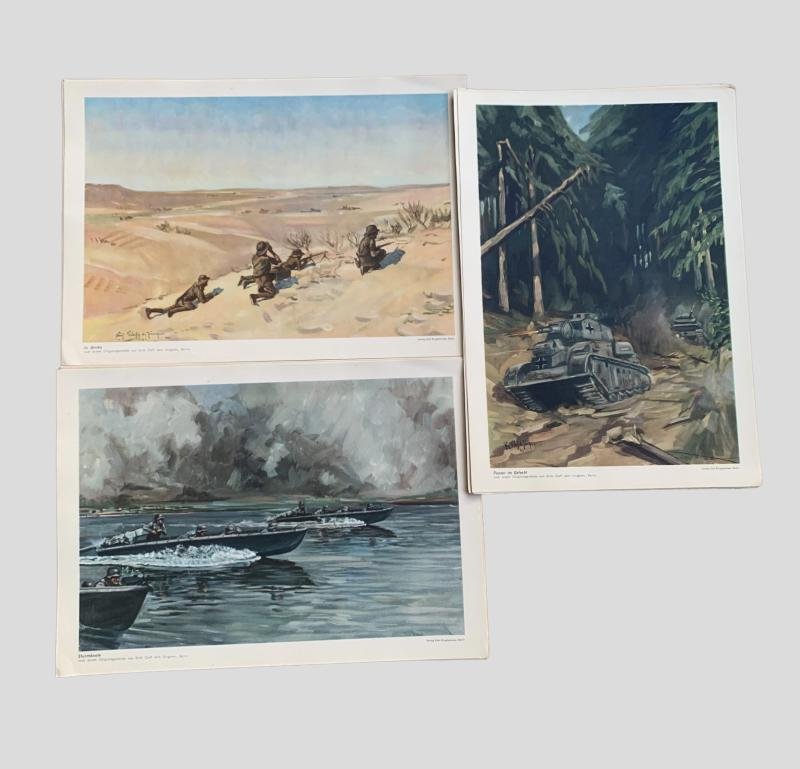 German WWII Combat Art Folio — image 7