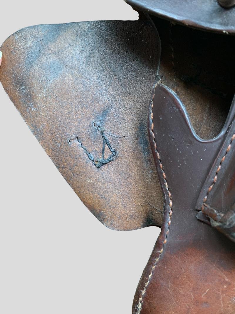 WH (HEER) / Waffen-SS Browning High Power Leather Holster -1941- — image 5