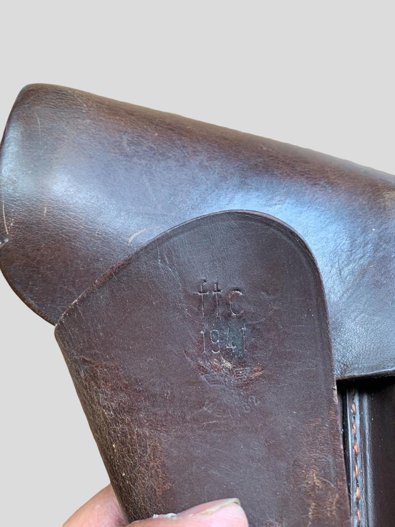WH (HEER) / Waffen-SS Browning High Power Leather Holster -1941- — image 6