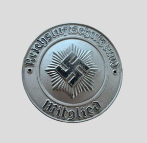 Reichsluftschutzbund Members Plaque