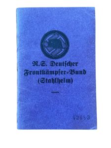 Stahlhelm-bund Membership Book