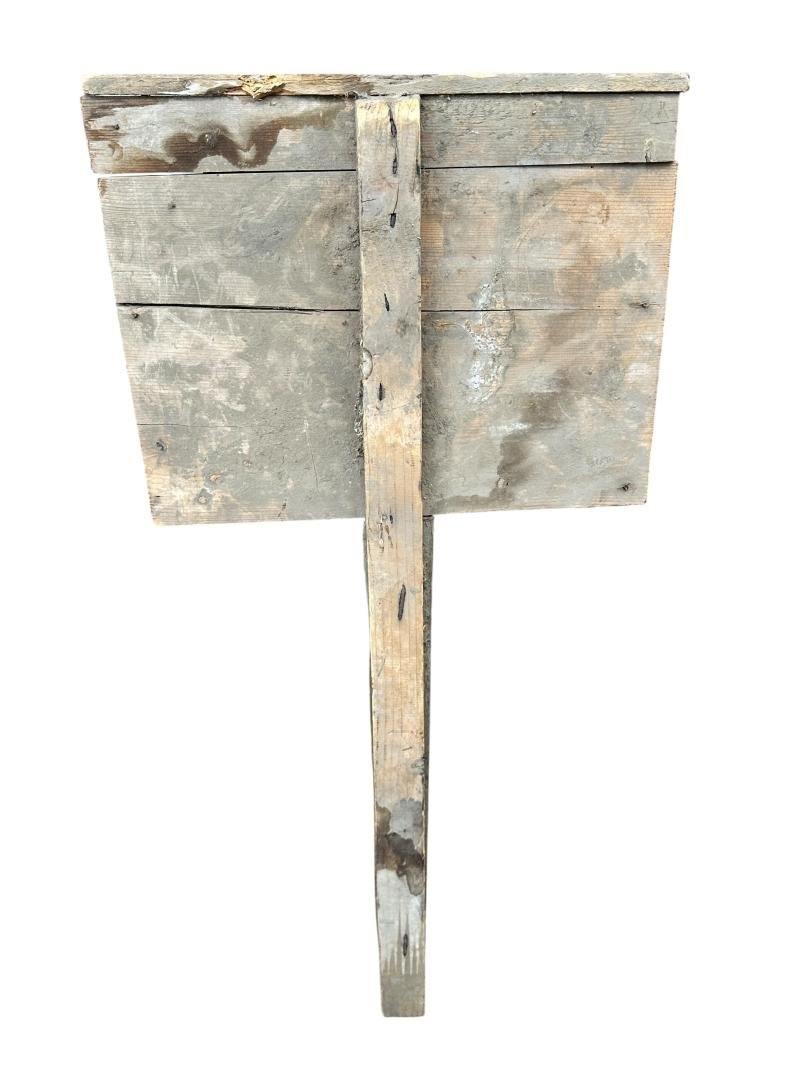 Wooden Sign 'Achtung Blindgänger Lebensgefahr' — image 11