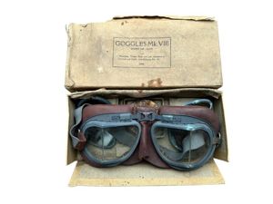 British Flying Goggles MKVIII in box