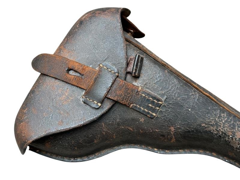 WWI P08 Artilery Leather Holster and cleaning rod — image 10
