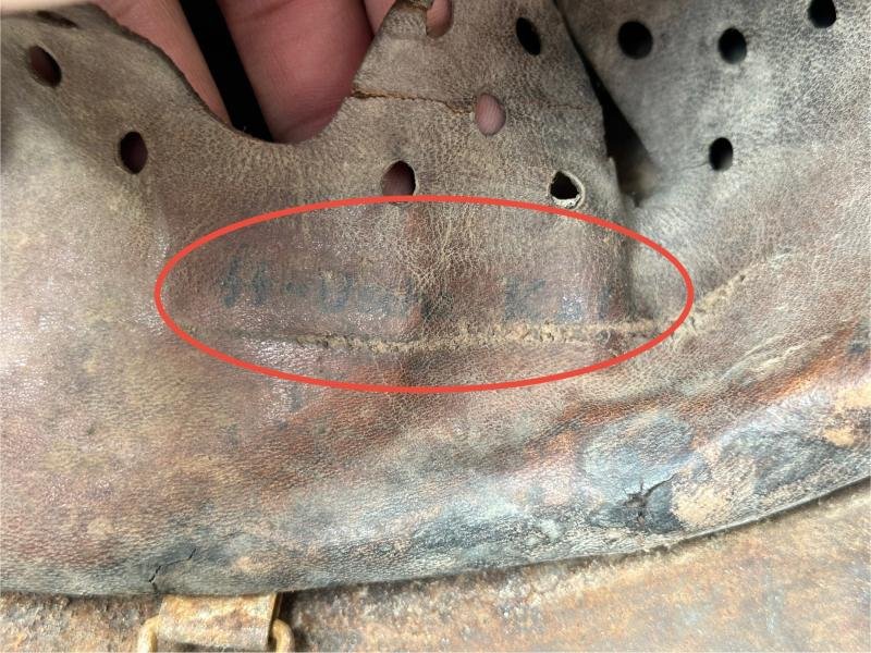 Waffen-SS M40 Ex Single Decal Helmet — image 12