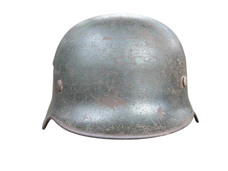 Waffen-SS M40 Ex Single Decal Helmet — image 3