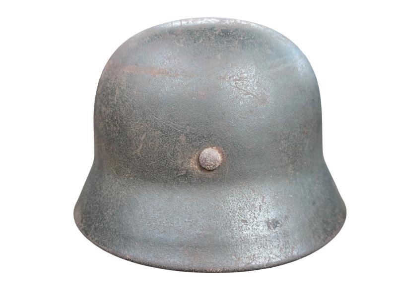 Waffen-SS M40 Ex Single Decal Helmet — image 4