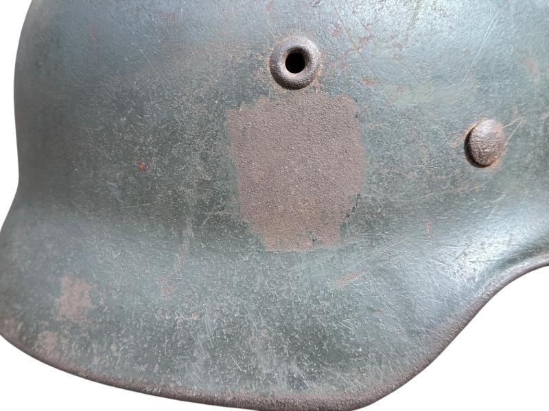 Waffen-SS M40 Ex Single Decal Helmet — image 5