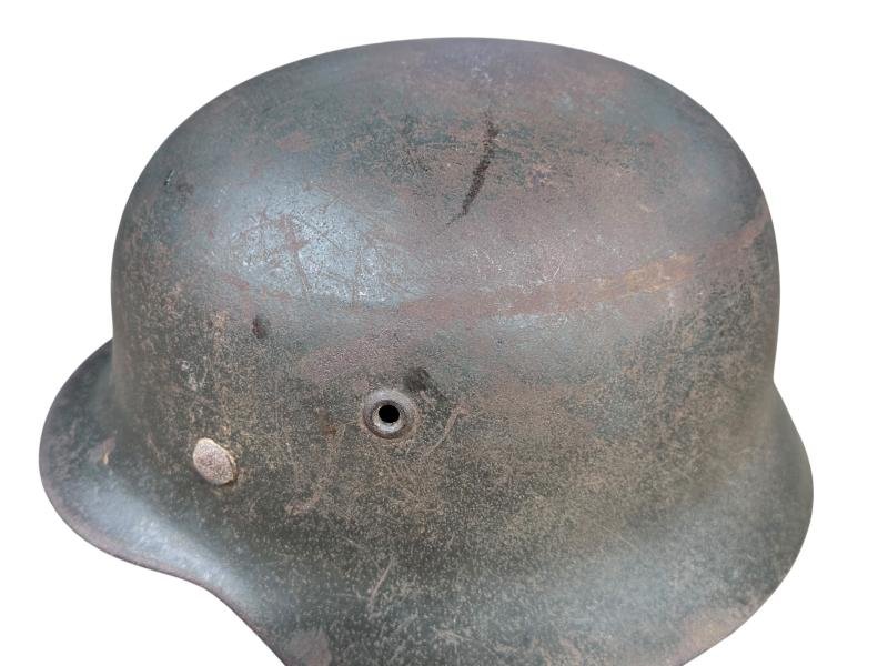 Waffen-SS M40 Ex Single Decal Helmet — image 6