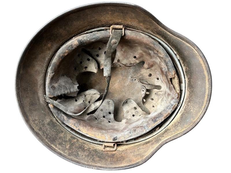 Waffen-SS M40 Ex Single Decal Helmet — image 7