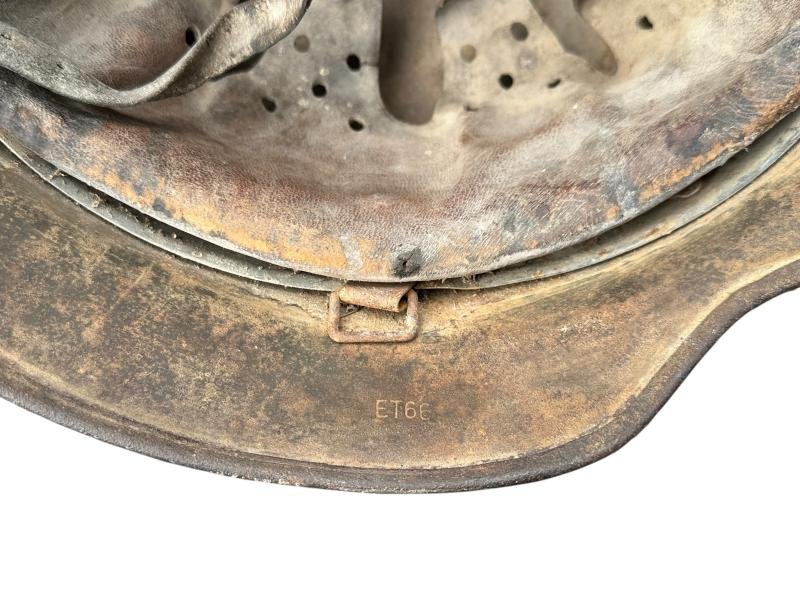 Waffen-SS M40 Ex Single Decal Helmet — image 8