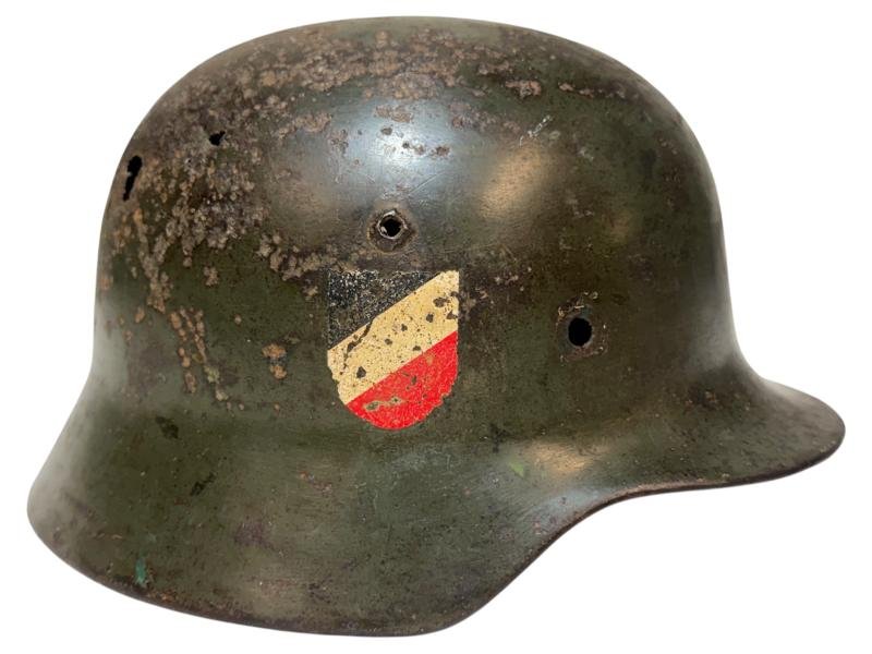 WH (HEER) M35 Double Decal Helmet Shell — image 2