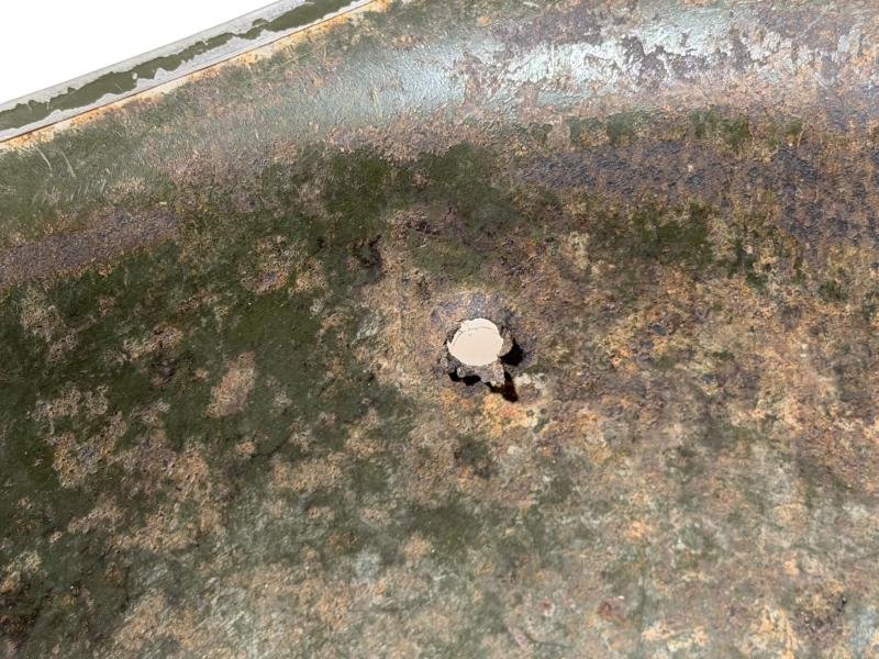 US M1 Fixed Bale Battle Damage Helmet Shell — image 10