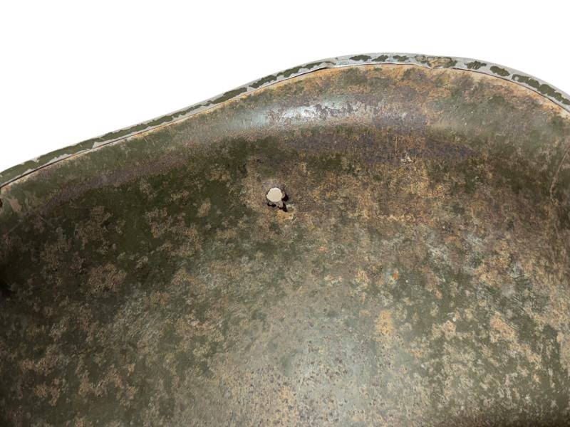 US M1 Fixed Bale Battle Damage Helmet Shell — image 11