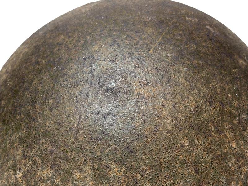 US M1 Fixed Bale Battle Damage Helmet Shell — image 7