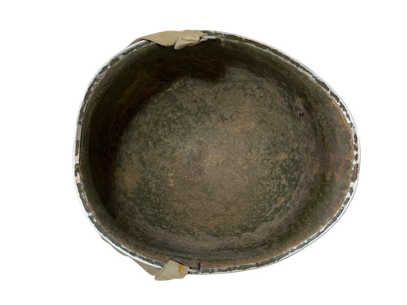 US M1 Fixed Bale Battle Damage Helmet Shell — image 9