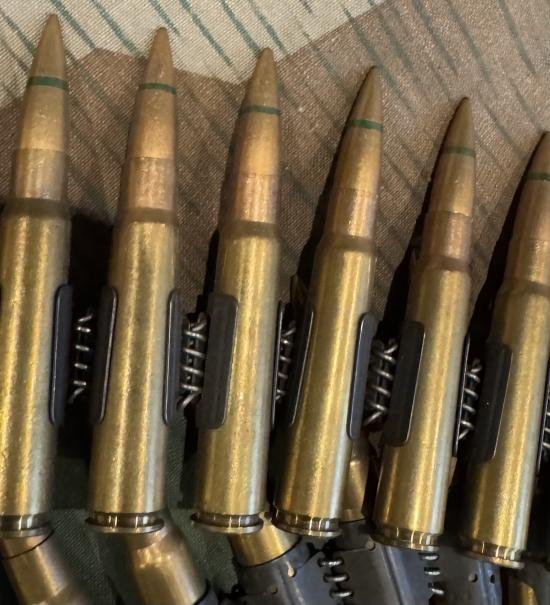 Original Wartime belted inert 7.92mm MG34/42 Rounds — image 2