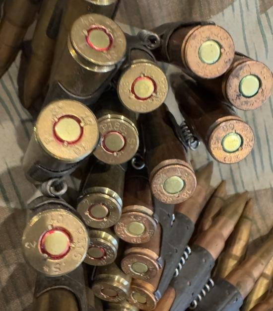 Original Wartime belted inert 7.92mm MG34/42 Rounds — image 4