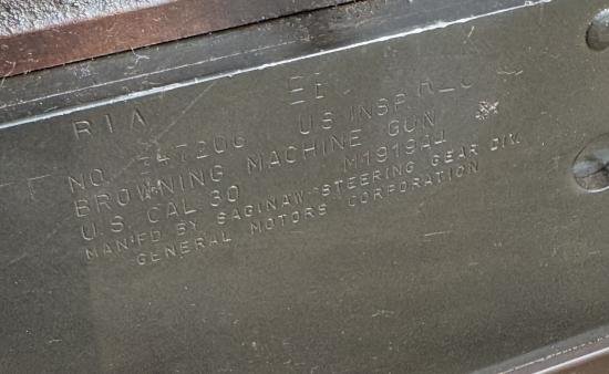 Deactivated WW2 US Saginaw .30 Cal 1919 — image 2