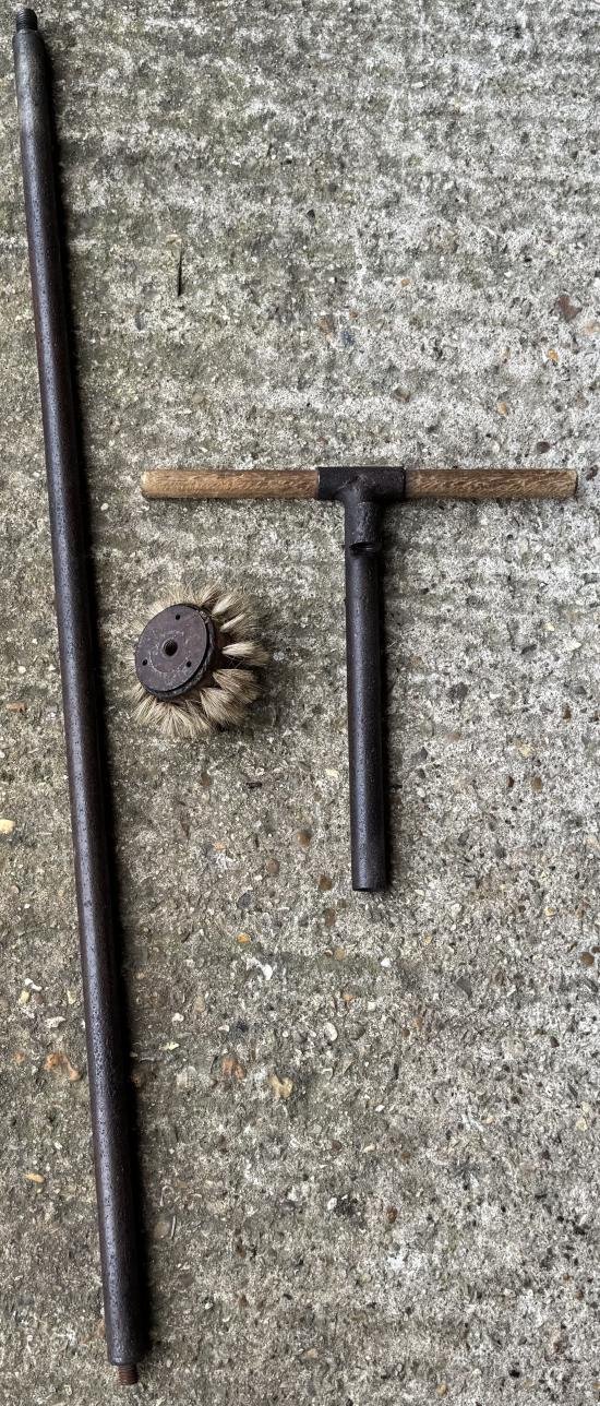 Rare German 8cm Mortar Cleaning Brush — image 5