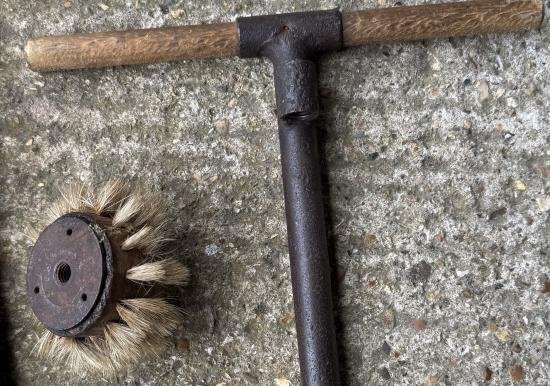 Rare German 8cm Mortar Cleaning Brush — image 6