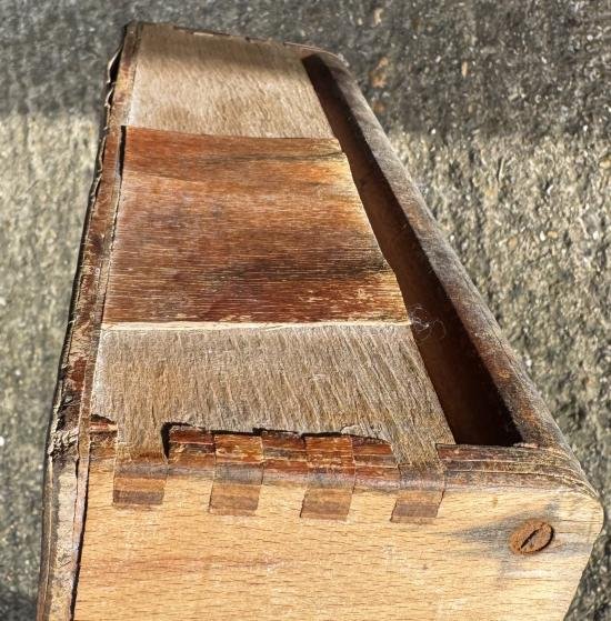 German 8cm Mortar Round Wooden Box — image 6