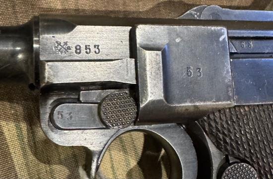 Deactivated WW2 German P.08 Luger Pistol — image 2