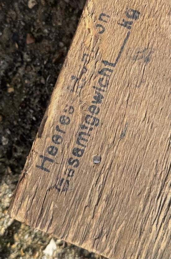 WW2 Inert German 8cm Mortar Round Box — image 2