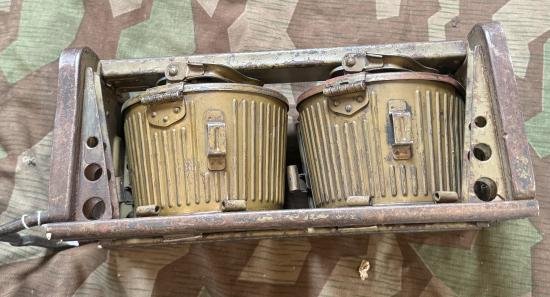 Rare Afrika Korps MG34 MG42 Gurttrommel Trager — image 4