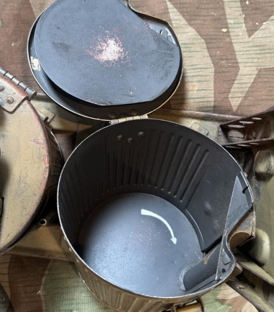 Rare Afrika Korps MG34 MG42 Gurttrommel Trager — image 8