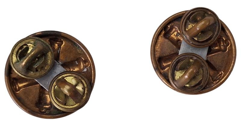 2 American WW2 Coastal Artillery Collar Disc's — image 2