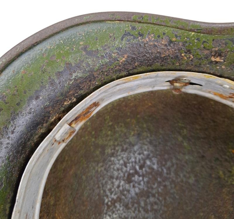 a wehrmach Q64 dubbel decal heer helmet — image 10