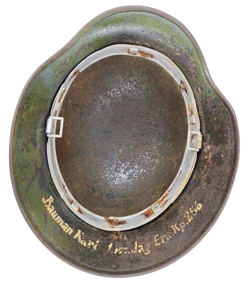 a wehrmach Q64 dubbel decal heer helmet — image 6