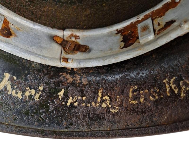 a wehrmach Q64 dubbel decal heer helmet — image 7