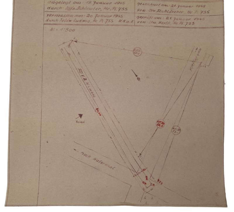 a german WW2 period Battle of the Bulge drawn mine — image 5
