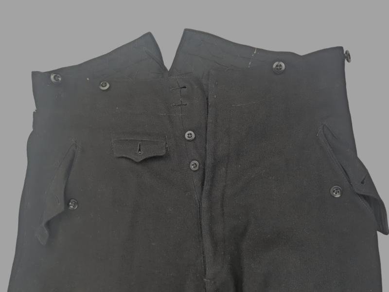 german ww2 SS/nskk officer M32 wool black breeches — image 2
