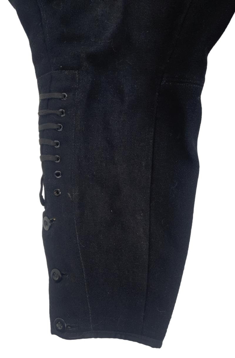 german ww2 SS/nskk officer M32 wool black breeches — image 4