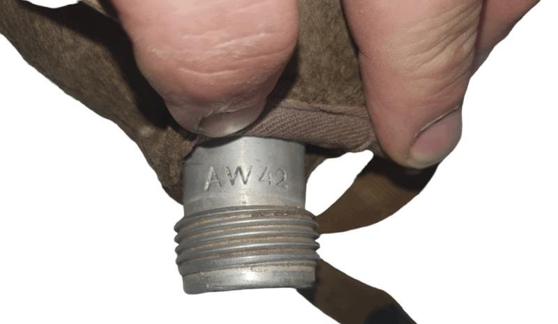 in used condition Wehrmacht M31 canteen with Bakelite cup — image 5