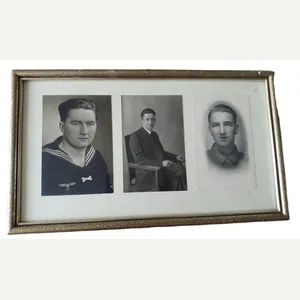 a photo frame with 3 portrait photos in beautiful condition