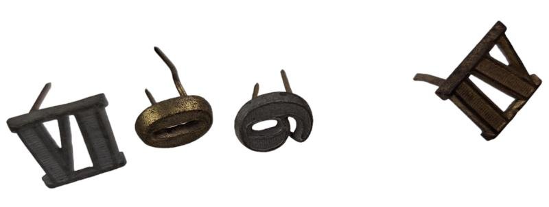 a set of 4 regiment Shoulderboard cyphers — image 4